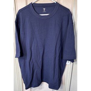 NWT Mode Of One XL Blue Ottoman Heavy Short Sleeve Pullover Shirt
